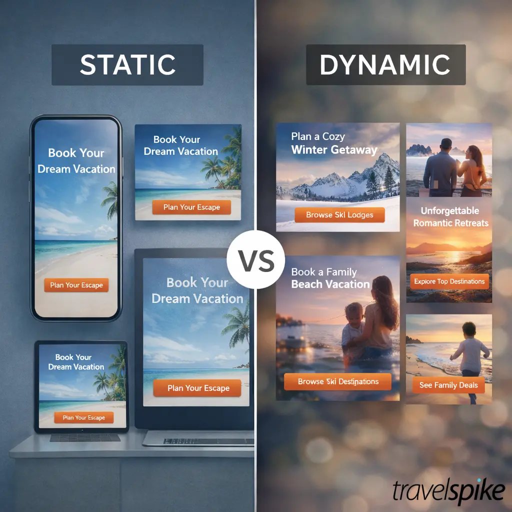 Static Trecel Dynamic vs. Static: What Travel Marketers Need to Know to Improve Ad ...