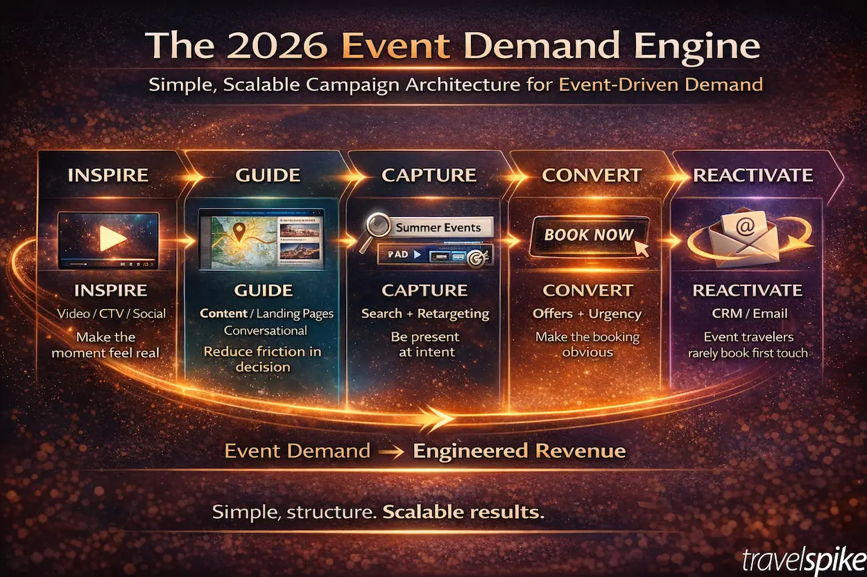 2026-travel-campaign-architecture-inspire-guide-capture-convert-reactivate-event-driven-demand-marketing-strategy