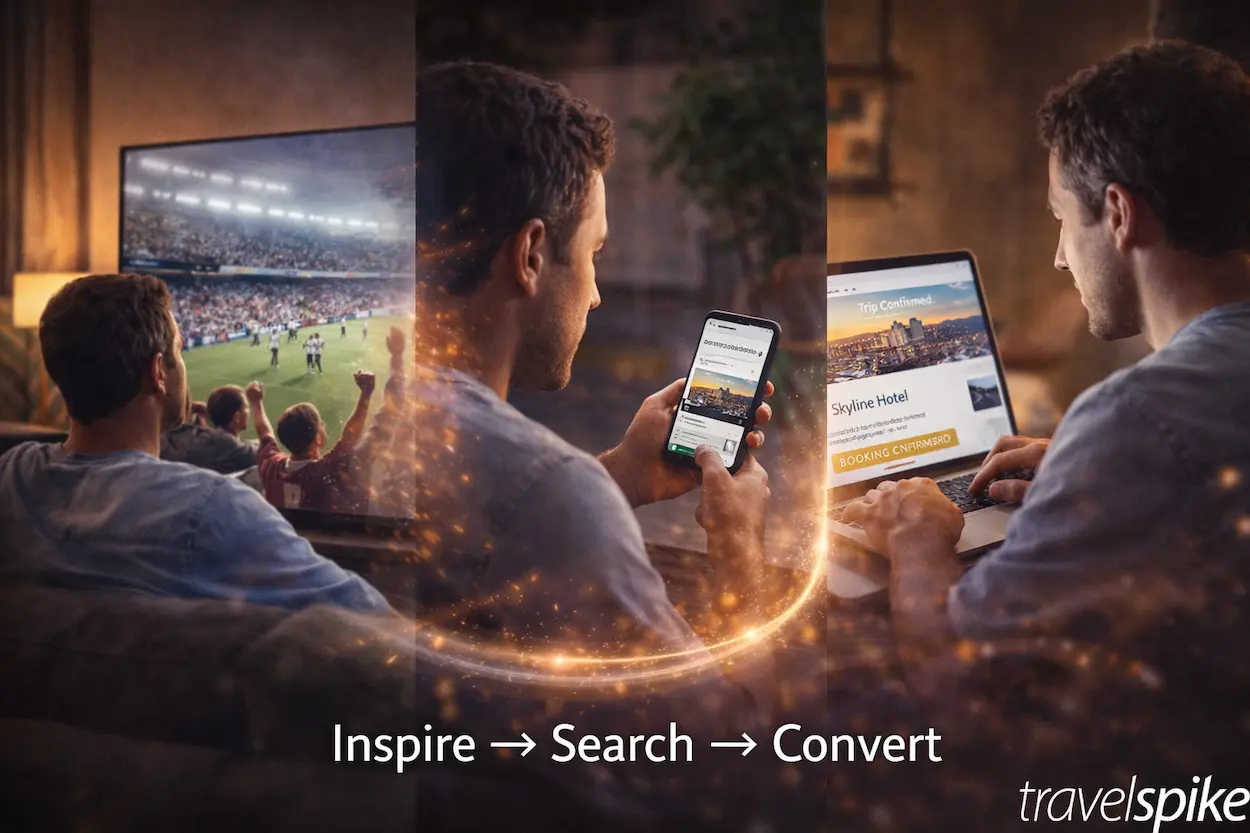 travel-marketing-funnel-inspire-search-convert-ctv-video-to-booking-journey-performance-channels-integration-2026