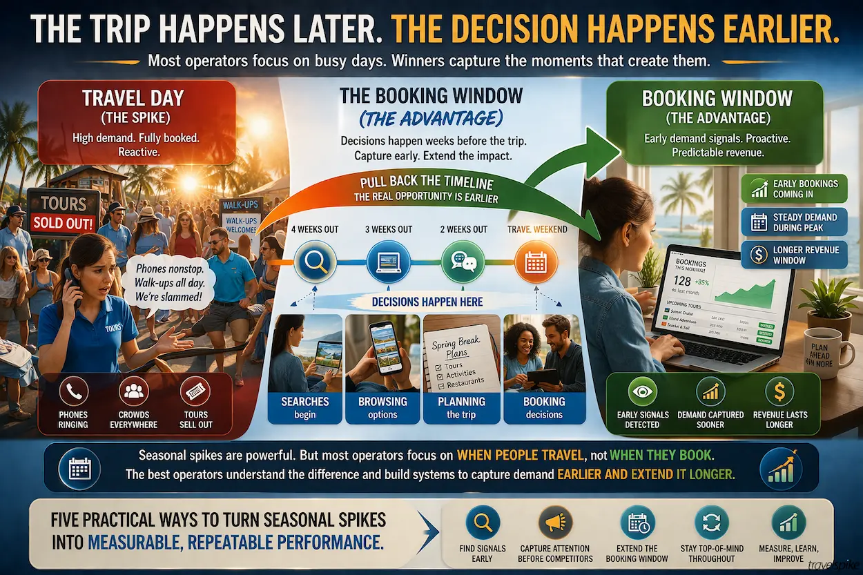 travel-booking-window-vs-travel-date-demand-spikes-tour-operator-marketing-strategy-early-booking-behavior-2026