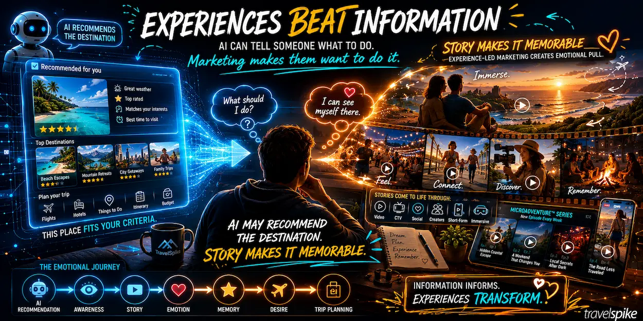 experience-led-travel-marketing-microadventure-storytelling-ai-travel-recommendations-destination-content-creator-partnerships-travel-video-marketing-emotional-travel-inspiration-2026