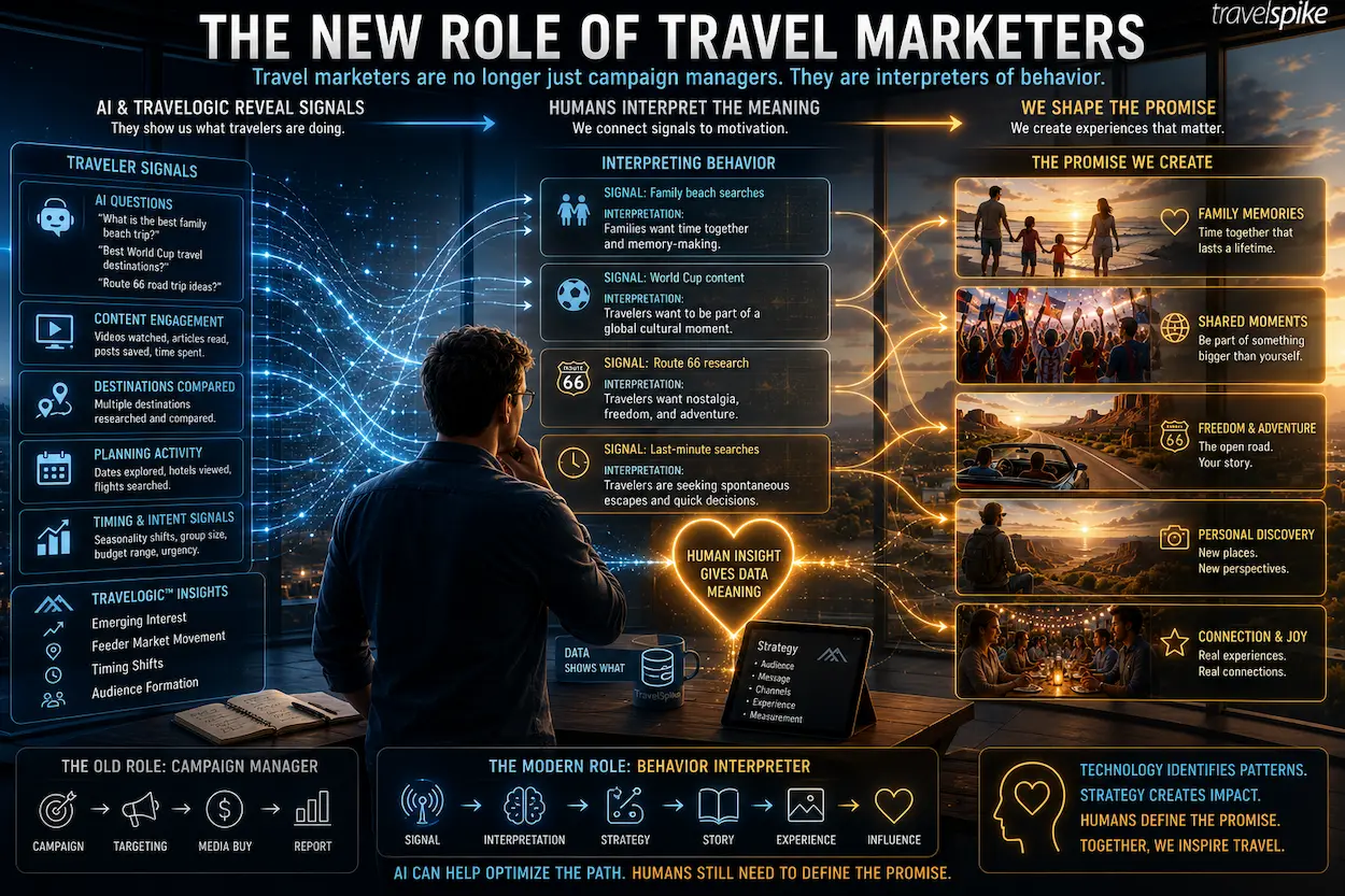 modern-travel-marketer-ai-behavior-interpreter-travelogic-travel-strategy-human-insight-travel-data-signals-traveler-motivation-destination-marketing-2026-ai-era