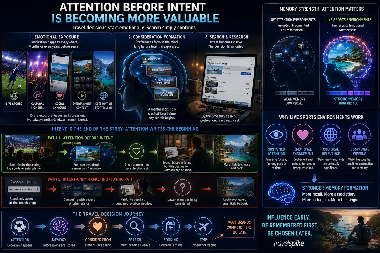 attention-before-intent-travel-marketing-live-sports-memory-formation-destination-consideration-travel-decision-journey-ctv-attention-economy-2026