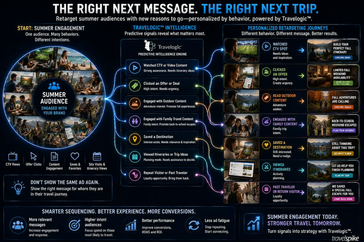 travelogic-personalized-retargeting-summer-audience-segmentation-travel-behavior-predictive-intelligence-fall-travel-marketing-family-travel-adventure-travel-ctv-sequencing-2026