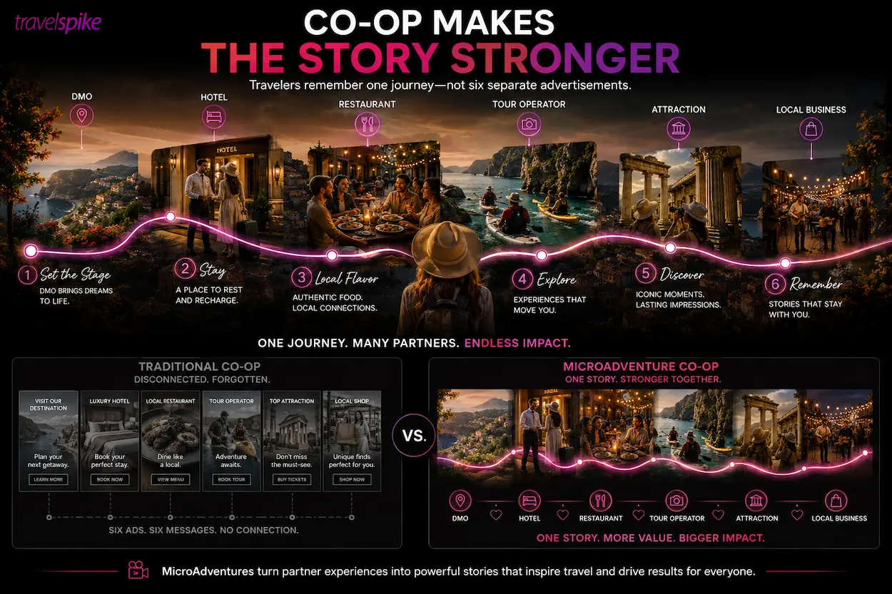 travel-co-op-marketing-microadventures-destination-partnerships-travel-storytelling-tourism-cooperative-marketing-destination-marketing-travel-content-marketing-shared-travel-campaigns-travel-partnership-strategy-performance-travel-marketing-travel-experience-marketing-destination-collaboration